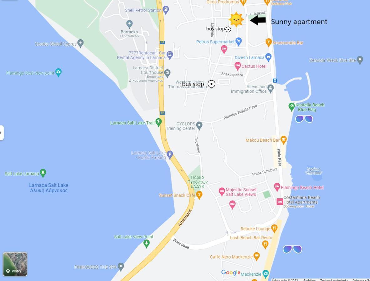 Large Apt 2 Bedrooms Sea View & 2 Balconies Ларнака Экстерьер фото